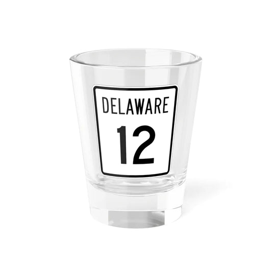 Delaware 12 1955 (Delaware) (Road Sign) Shot Glass 1.5oz 1.5oz - Go Mug Yourself