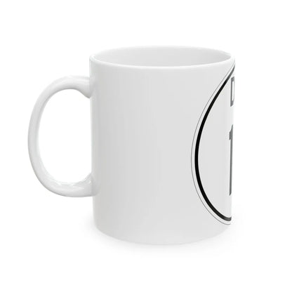 Delaware 12 1964 (Delaware) (Road Sign) White Coffee Mug - Go Mug Yourself