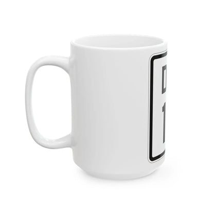 Delaware 14 1926 (Delaware) (Road Sign) White Coffee Mug - Go Mug Yourself