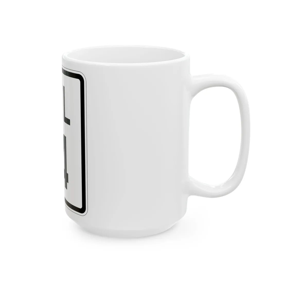 Delaware 14 1926 (Delaware) (Road Sign) White Coffee Mug - Go Mug Yourself