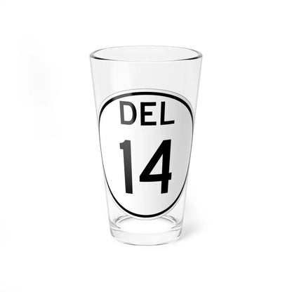 Delaware 14 1964 (Delaware) (Road Sign) Pint Glass 16oz 16oz - Go Mug Yourself