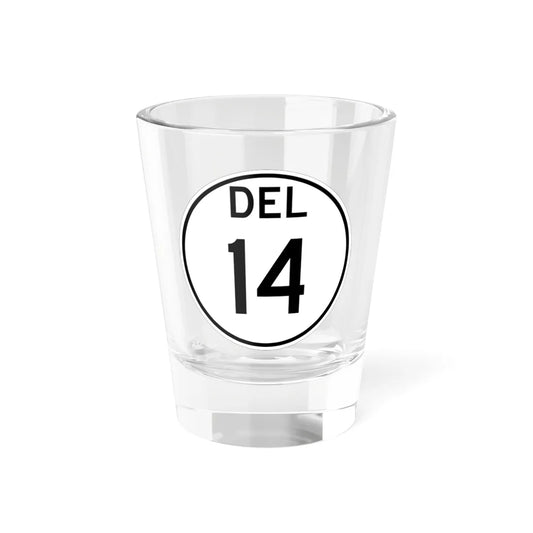 Delaware 14 1964 (Delaware) (Road Sign) Shot Glass 1.5oz 1.5oz - Go Mug Yourself