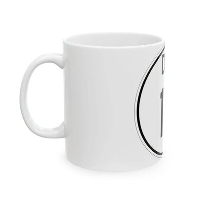 Delaware 14 1964 (Delaware) (Road Sign) White Coffee Mug - Go Mug Yourself