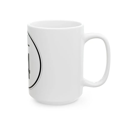 Delaware 14 1964 (Delaware) (Road Sign) White Coffee Mug - Go Mug Yourself