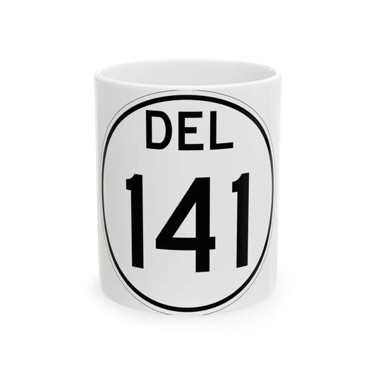 Delaware 141 1964 (Delaware) (Road Sign) White Coffee Mug 11oz - Go Mug Yourself