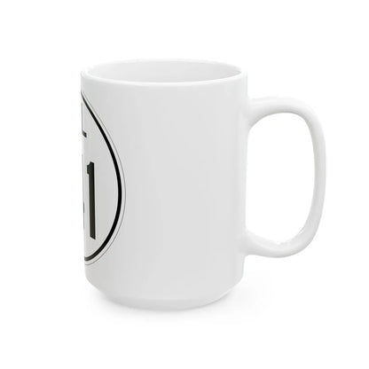 Delaware 141 1964 (Delaware) (Road Sign) White Coffee Mug - Go Mug Yourself