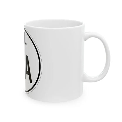 Delaware 14A 1964 (Delaware) (Road Sign) White Coffee Mug - Go Mug Yourself