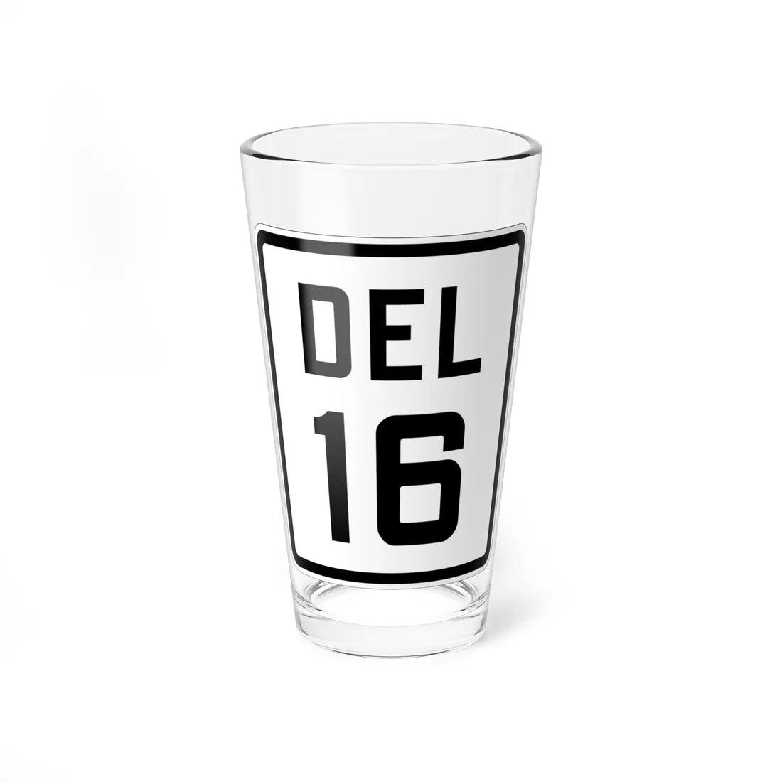 Delaware 16 1926 (Delaware) (Road Sign) Pint Glss 16oz 16oz - Go Mug Yourself