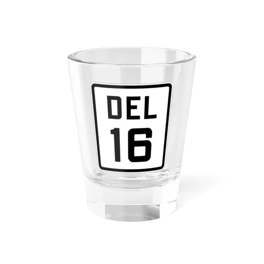 Delaware 16 1926 (Delaware) (Road Sign) Shot Glass 1.5oz 1.5oz - Go Mug Yourself