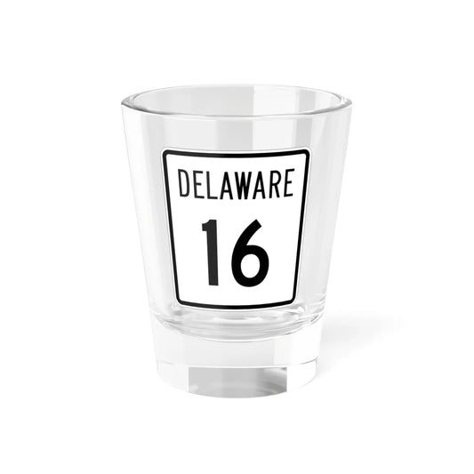 Delaware 16 1955 (Delaware) (Road Sign) Shot Glass 1.5oz 1.5oz - Go Mug Yourself