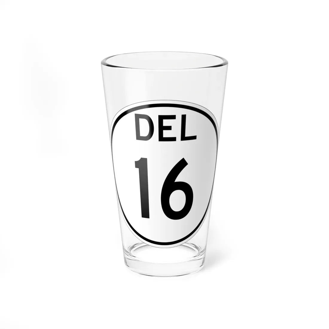 Delaware 16 1964 (Delaware) (Road Sign) Pint Glass 16oz 16oz - Go Mug Yourself
