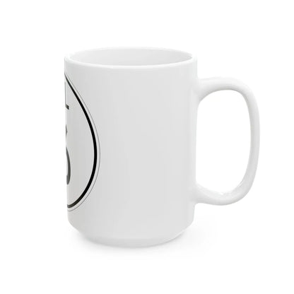 Delaware 16 1964 (Delaware) (Road Sign) White Coffee Mug - Go Mug Yourself