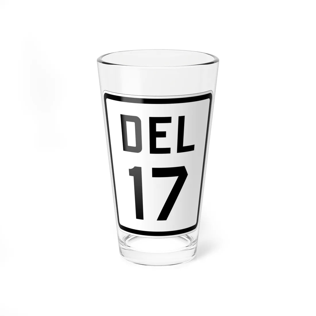 Delaware 17 1926 (Delaware) (Road Sign) Pint Glss 16oz 16oz - Go Mug Yourself