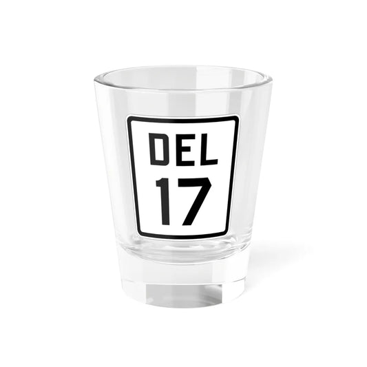 Delaware 17 1926 (Delaware) (Road Sign) Shot Glass 1.5oz 1.5oz - Go Mug Yourself
