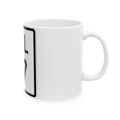 Delaware 17 1926 (Delaware) (Road Sign) White Coffee Mug - Go Mug Yourself
