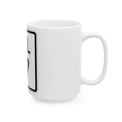 Delaware 17 1926 (Delaware) (Road Sign) White Coffee Mug - Go Mug Yourself