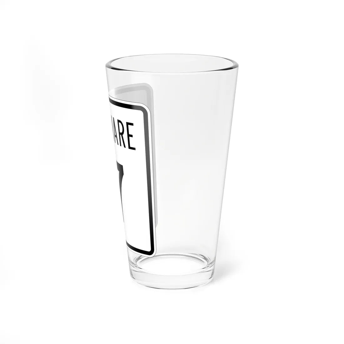 Delaware 17 1955 (Delaware) (Road Sign) Pint Glss 16oz - Go Mug Yourself