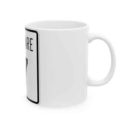 Delaware 17 1955 (Delaware) (Road Sign) White Coffee Mug - Go Mug Yourself