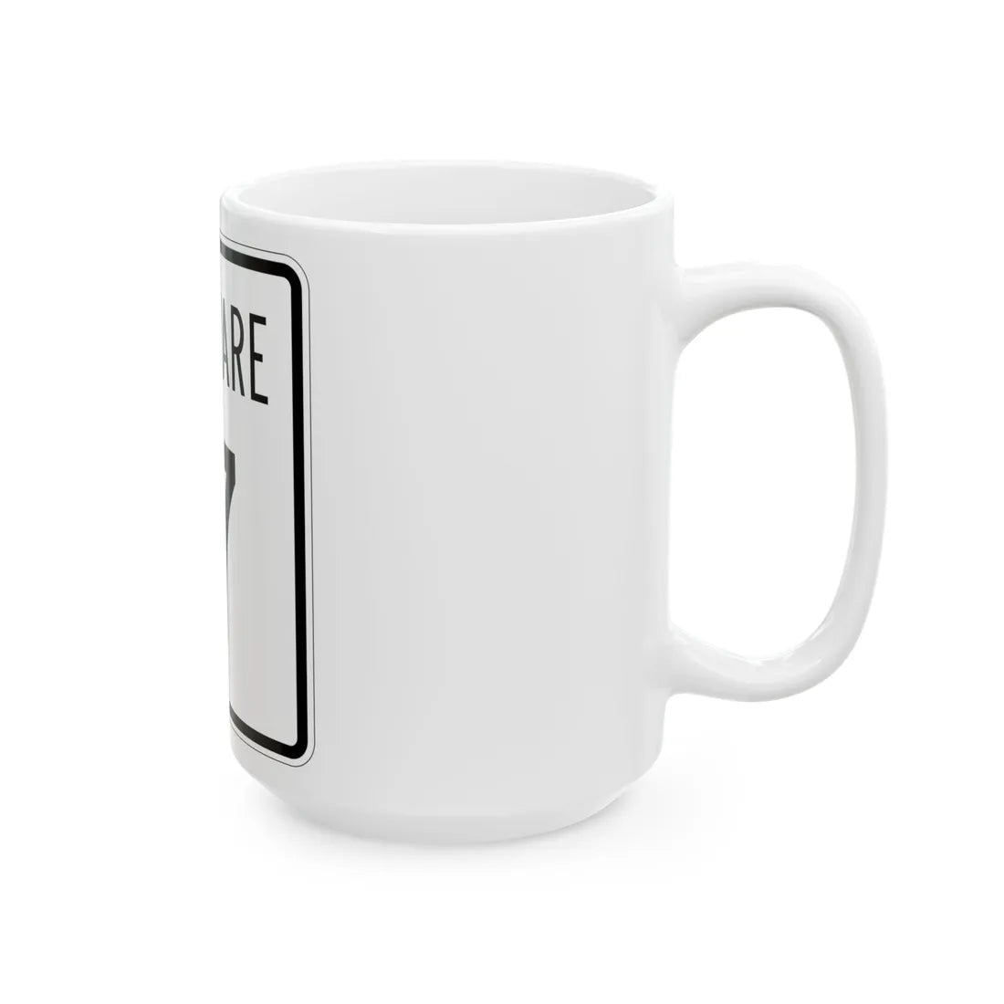 Delaware 17 1955 (Delaware) (Road Sign) White Coffee Mug - Go Mug Yourself