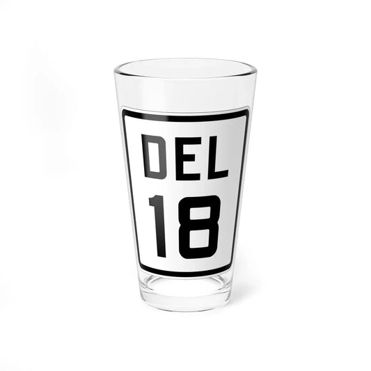 Delaware 18 1926 (Delaware) (Road Sign) Pint Glass 16oz 16oz - Go Mug Yourself