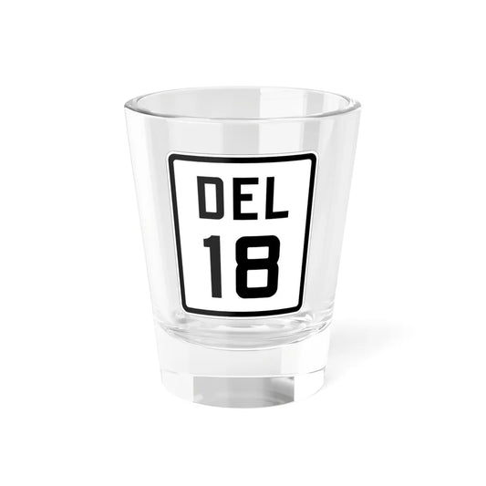 Delaware 18 1926 (Delaware) (Road Sign) Shot Glass 1.5oz 1.5oz - Go Mug Yourself