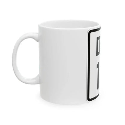 Delaware 18 1926 (Delaware) (Road Sign) White Coffee Mug - Go Mug Yourself