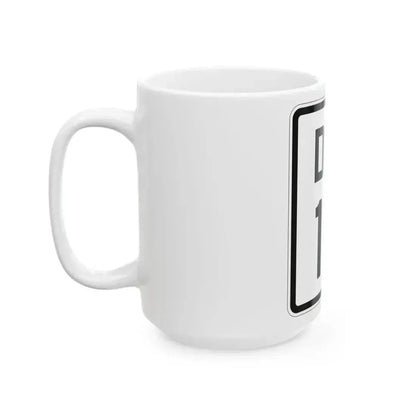 Delaware 18 1926 (Delaware) (Road Sign) White Coffee Mug - Go Mug Yourself