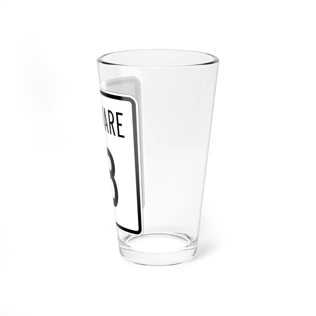 Delaware 18 1955 (Delaware) (Road Sign) Pint Glass 16oz - Go Mug Yourself