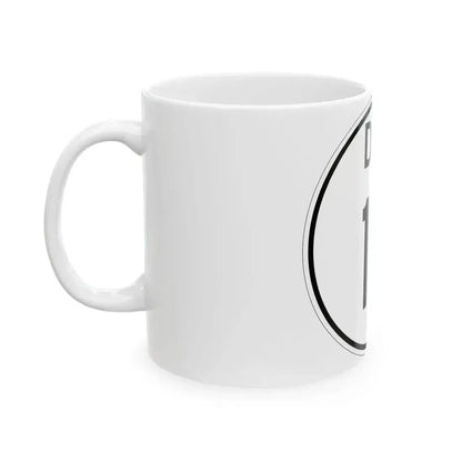 Delaware 18 1964 (Delaware) (Road Sign) White Coffee Mug - Go Mug Yourself