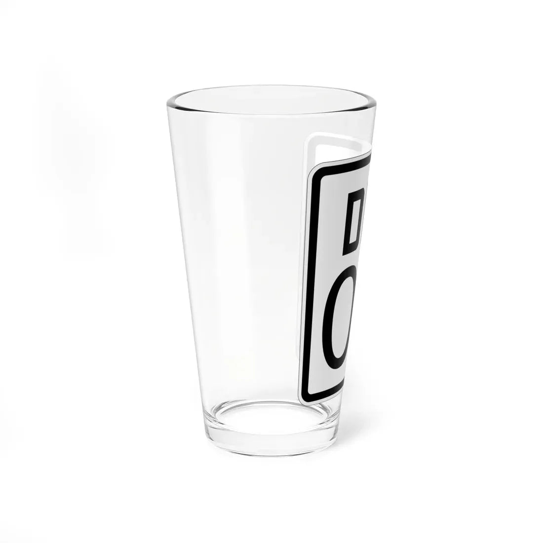 Delaware 1926 template (Delaware) (Road Sign) Pint Glass 16oz - Go Mug Yourself