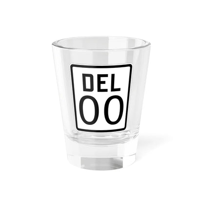 Delaware 1926 template (Delaware) (Road Sign) Shot Glass 1.5oz 1.5oz - Go Mug Yourself