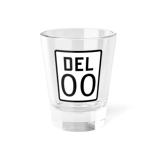Delaware 1926 template (Delaware) (Road Sign) Shot Glass 1.5oz 1.5oz - Go Mug Yourself