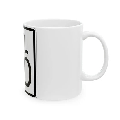 Delaware 1926 template (Delaware) (Road Sign) White Coffee Mug - Go Mug Yourself