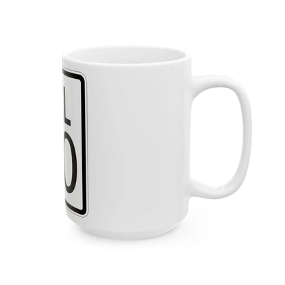 Delaware 1926 template (Delaware) (Road Sign) White Coffee Mug - Go Mug Yourself