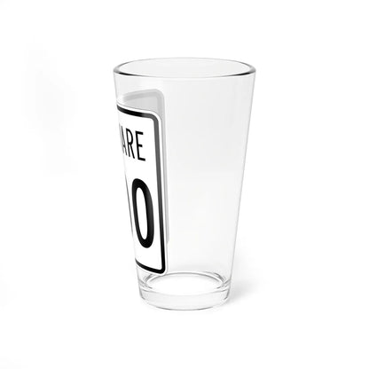 Delaware 1955 template (Delaware) (Road Sign) Pint Glss 16oz - Go Mug Yourself
