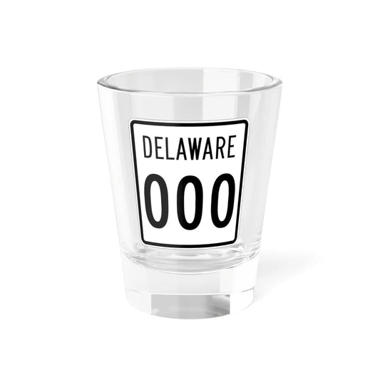 Delaware 1955 template (Delaware) (Road Sign) Shot Glass 1.5oz 1.5oz - Go Mug Yourself
