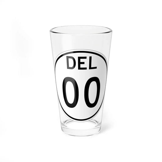 Delaware 1964 template (Delaware) (Road Sign) Pint Glass 16oz 16oz - Go Mug Yourself