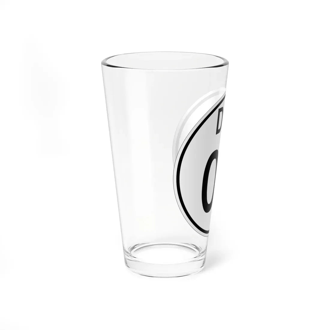 Delaware 1964 template (Delaware) (Road Sign) Pint Glass 16oz - Go Mug Yourself