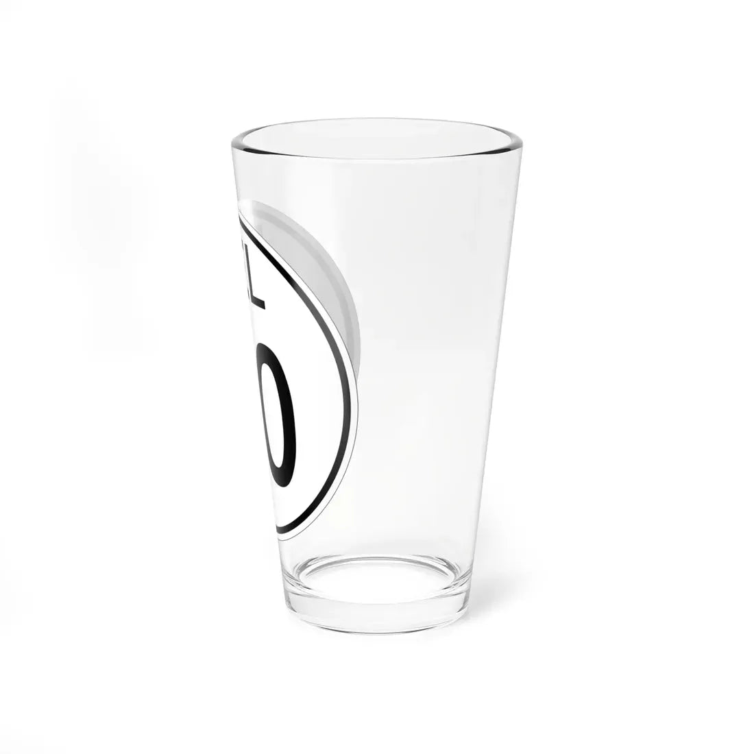 Delaware 1964 template (Delaware) (Road Sign) Pint Glass 16oz - Go Mug Yourself