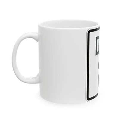 Delaware 2 1926 (Delaware) (Road Sign) White Coffee Mug - Go Mug Yourself