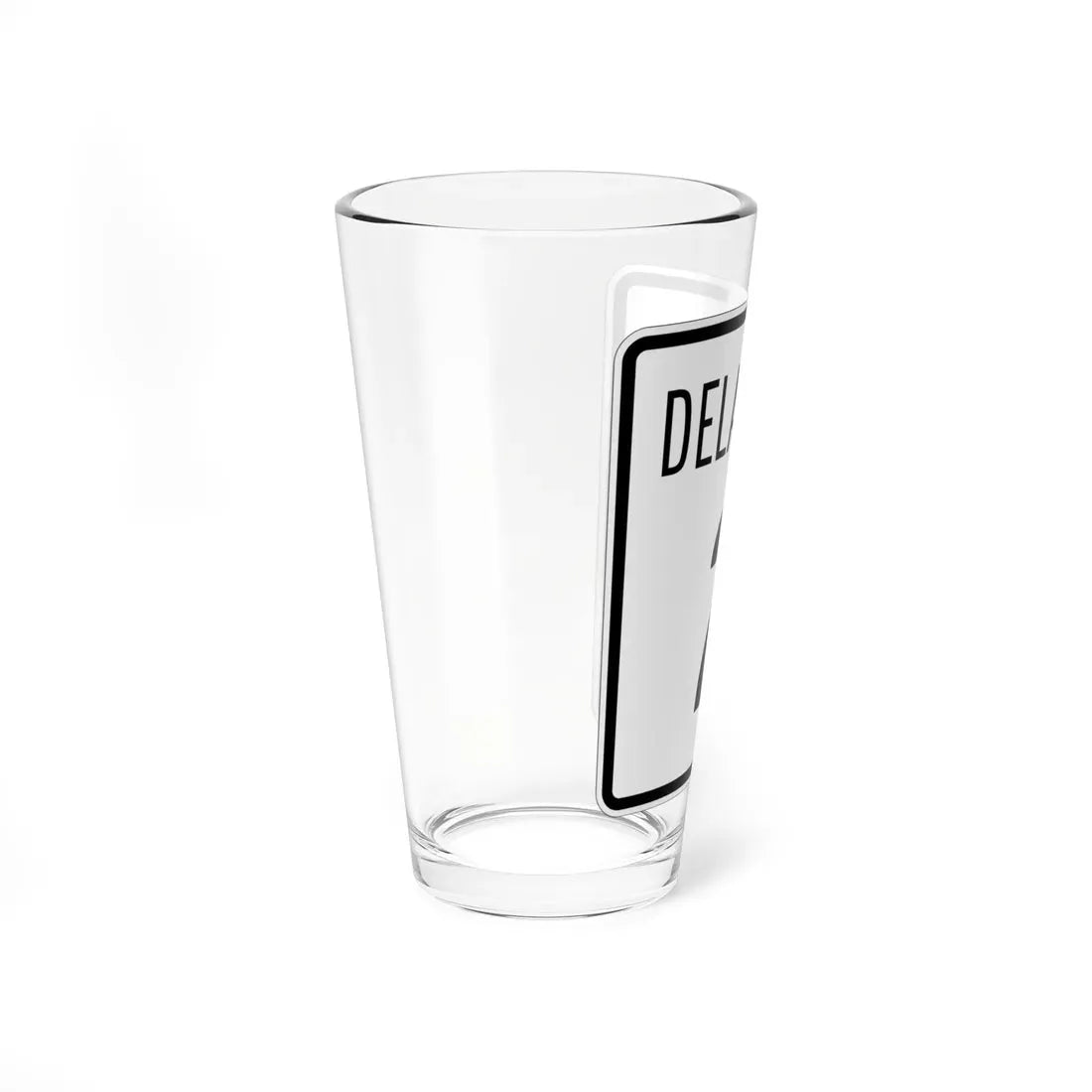 Delaware 2 1955 (Delaware) (Road Sign) Pint Glass 16oz - Go Mug Yourself