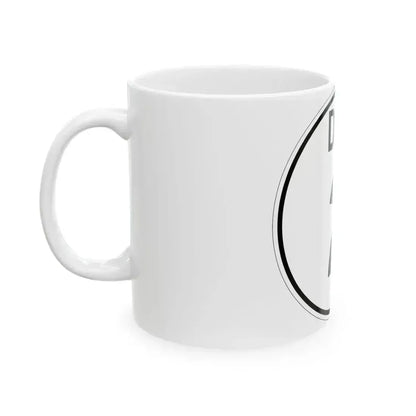 Delaware 2 1964 (Delaware) (Road Sign) White Coffee Mug - Go Mug Yourself