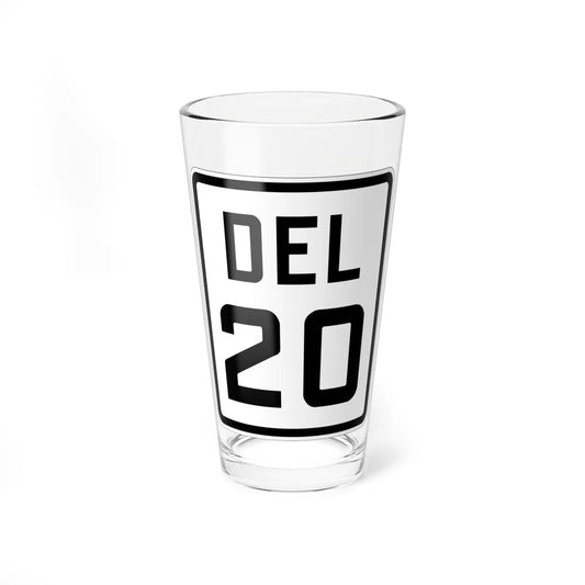 Delaware 20 1926 (Delaware) (Road Sign) Pint Glss 16oz 16oz - Go Mug Yourself