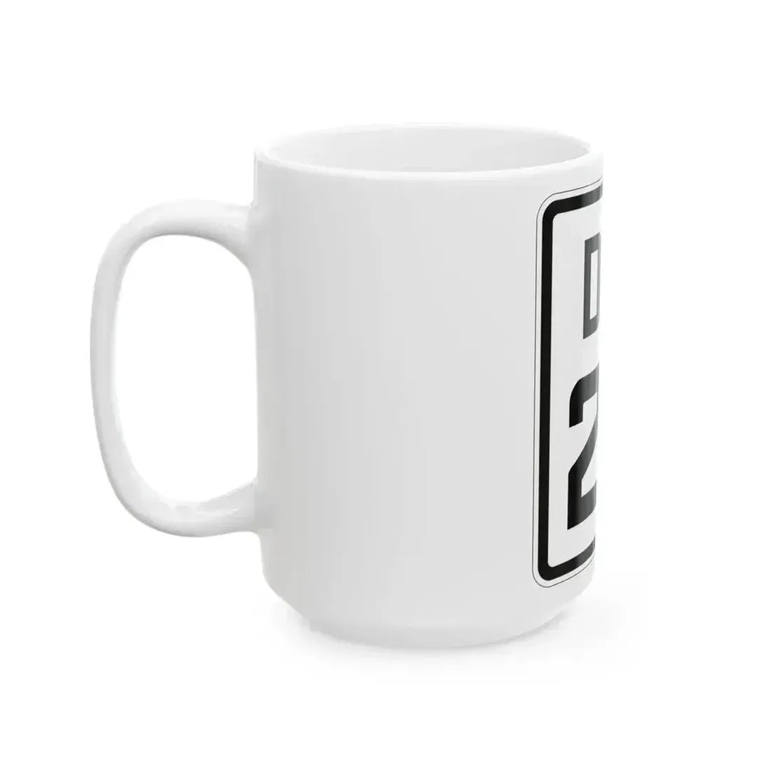 Delaware 20 1926 (Delaware) (Road Sign) White Coffee Mug - Go Mug Yourself