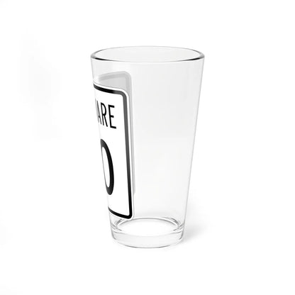 Delaware 20 1955 (Delaware) (Road Sign) Pint Glss 16oz - Go Mug Yourself