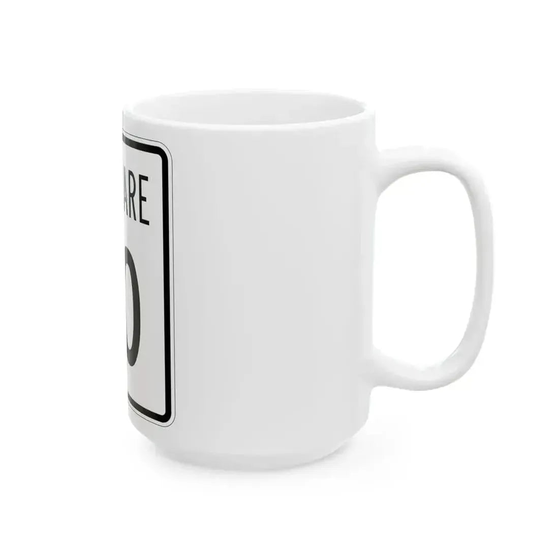 Delaware 20 1955 (Delaware) (Road Sign) White Coffee Mug - Go Mug Yourself