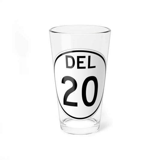 Delaware 20 1964 (Delaware) (Road Sign) Pint Glss 16oz 16oz - Go Mug Yourself