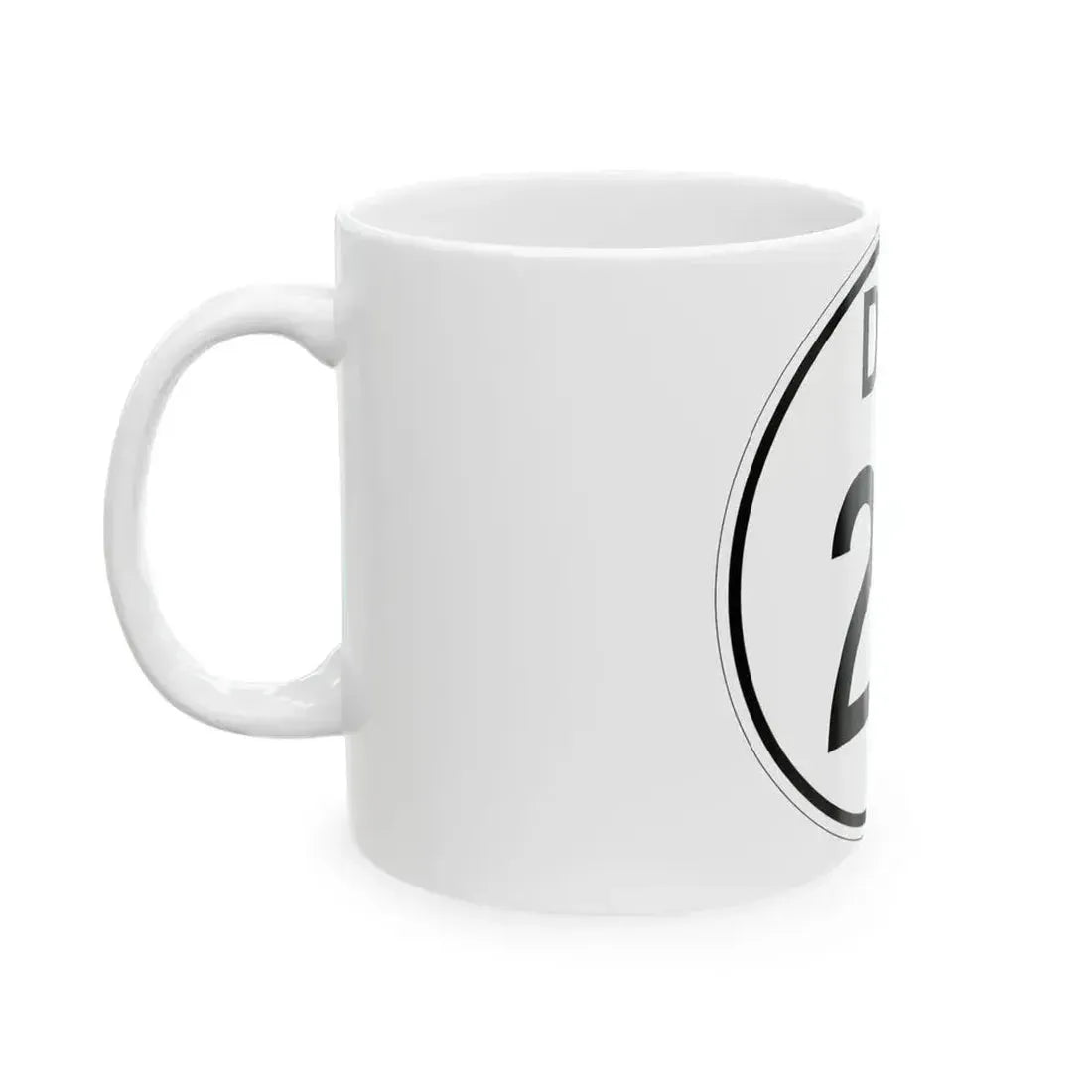 Delaware 20 1964 (Delaware) (Road Sign) White Coffee Mug - Go Mug Yourself