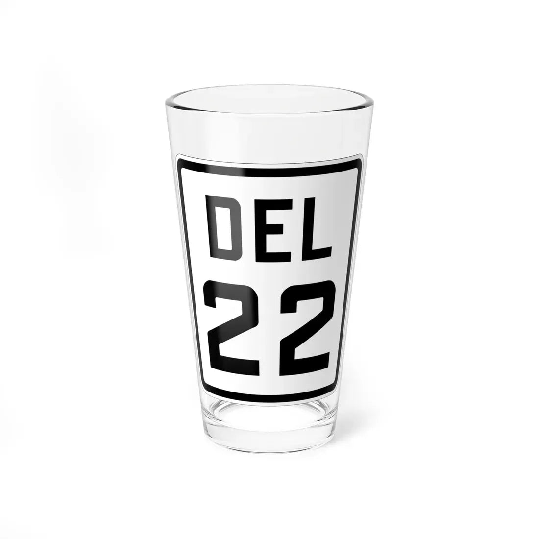 Delaware 22 1926 (Delaware) (Road Sign) Pint Glass 16oz 16oz - Go Mug Yourself