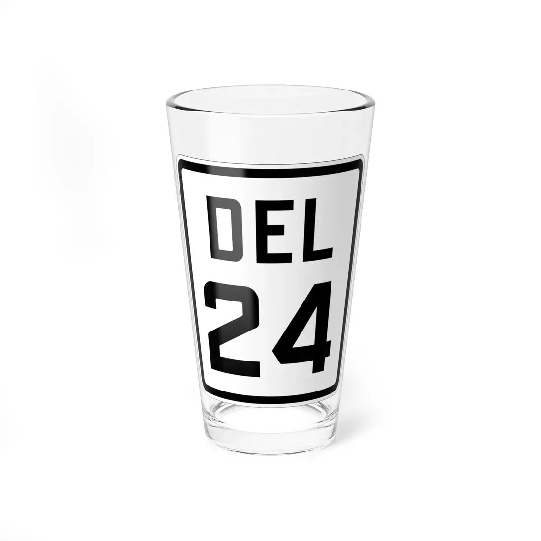 Delaware 24 1926 (Delaware) (Road Sign) Pint Glass 16oz 16oz - Go Mug Yourself